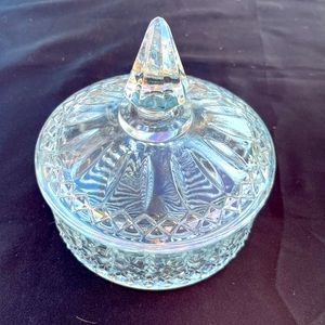 Indiana clear princess glass candy dish